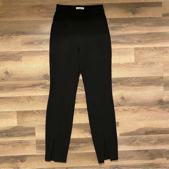 Aritzia Babaton Black Skinny Slit Front Trousers - Picture 1 of 7